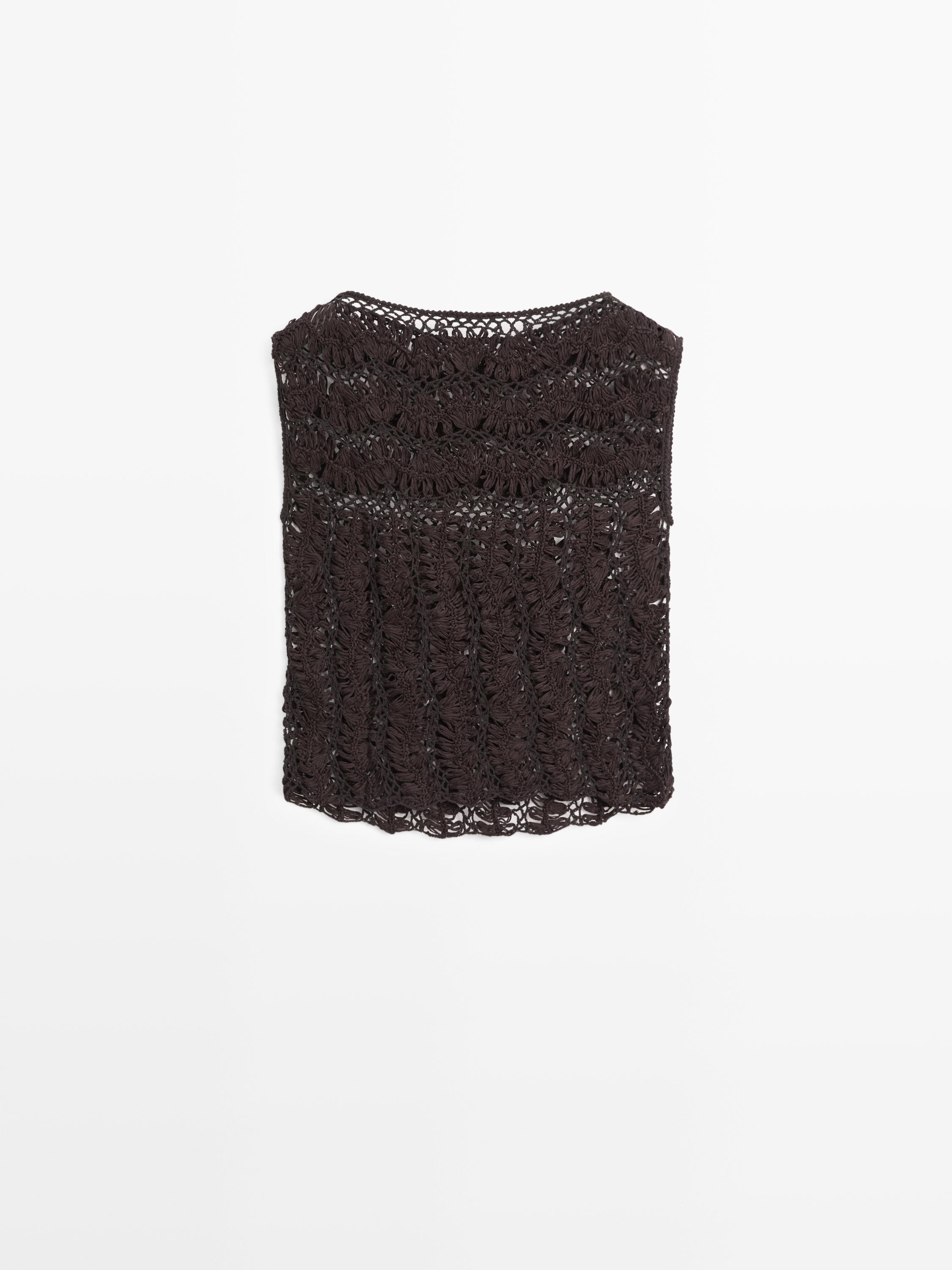 Top en maille crochet
