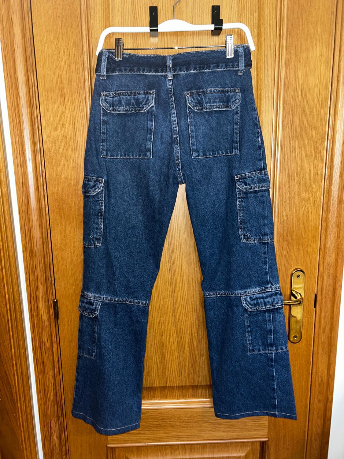 BELTED CARGO JEANS - Image 4