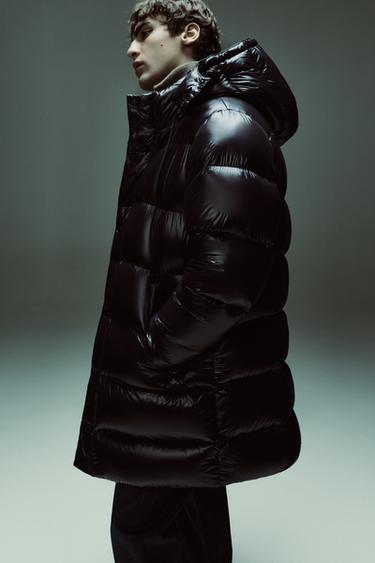 LONG 100% FEATHER PUFFER JACKET - Black by Zara