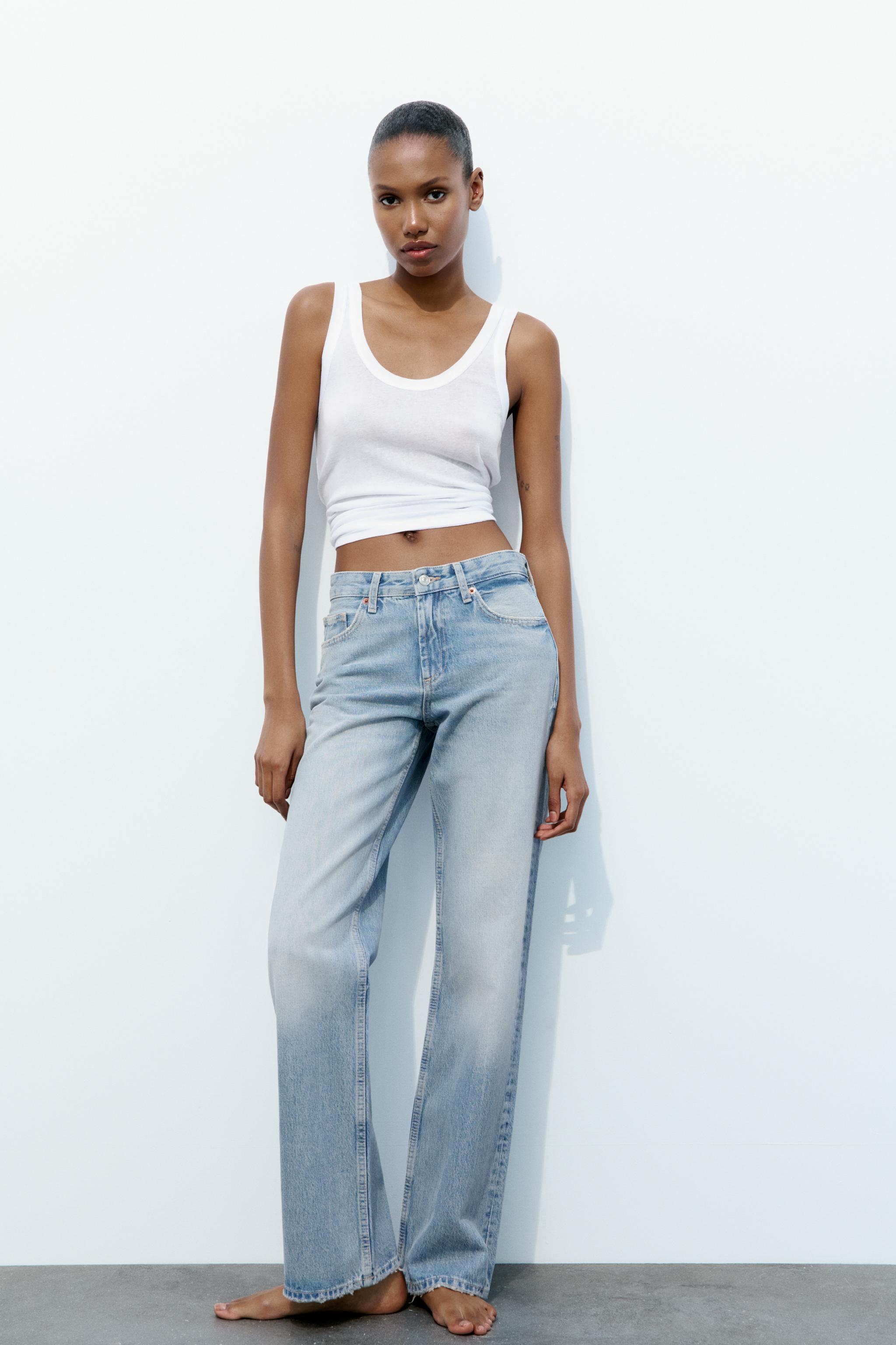 FULL LENGTH TRF MID-RISE WIDE LEG JEANS