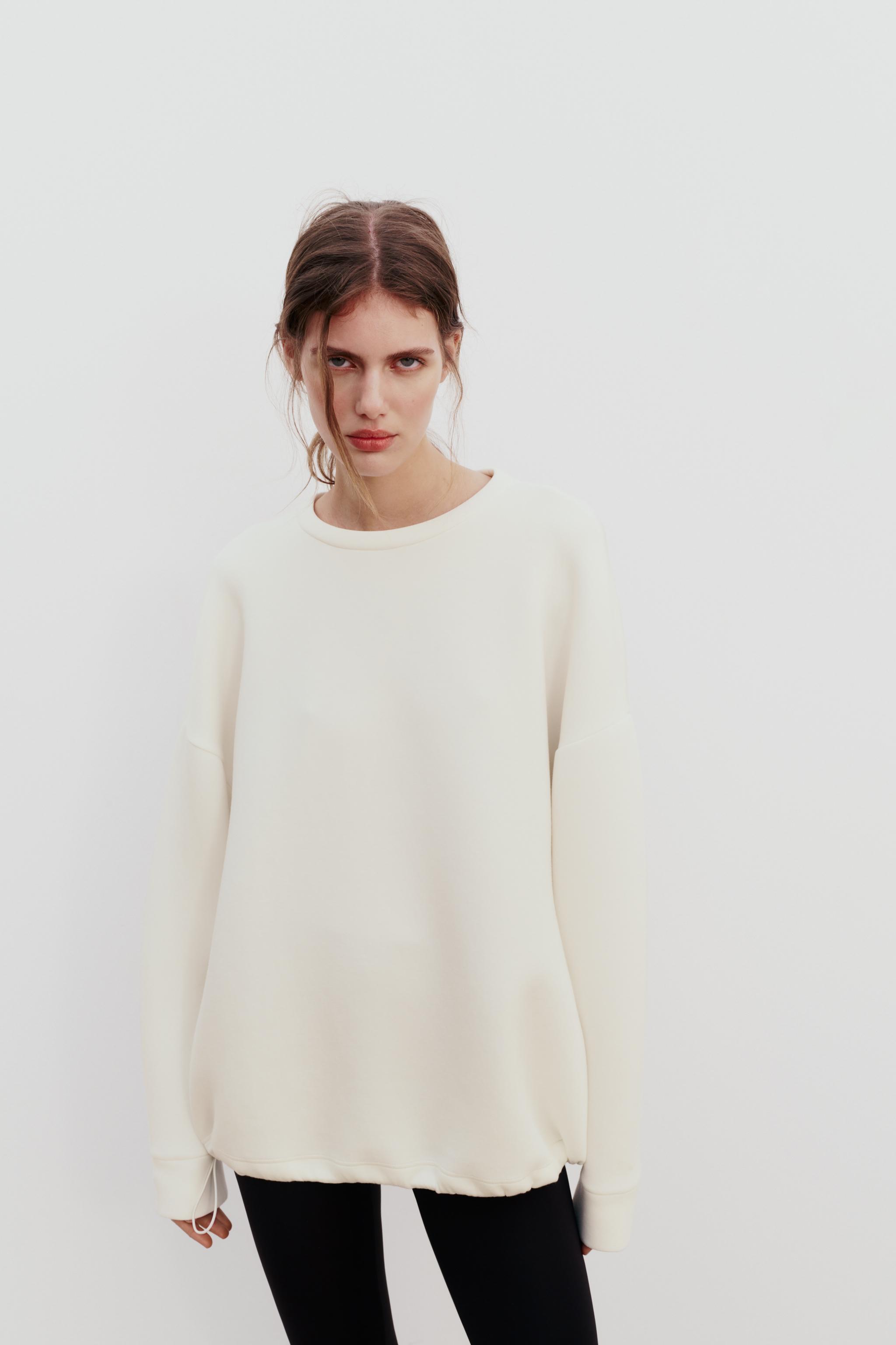 Witte sweater dames online zara