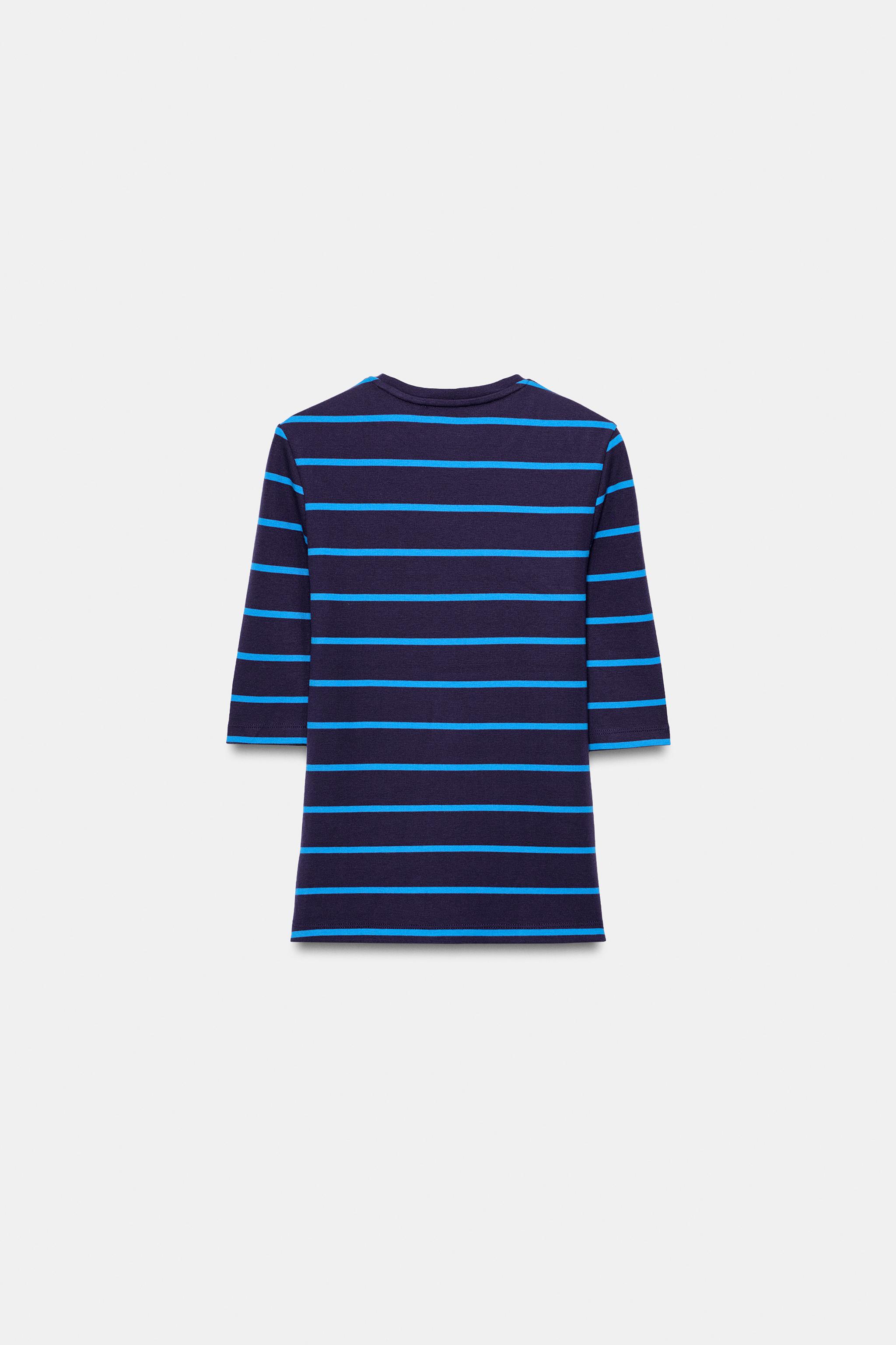 Zara DİRSEK BOY KOLLU T-SHIRT görsel 2