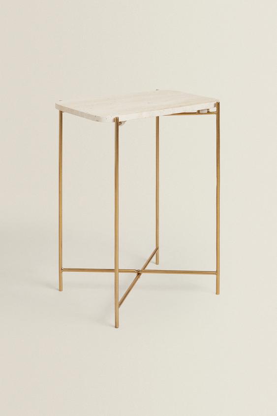 TABLE D'APPOINT MARBRE - Crème de Zara - Image 1