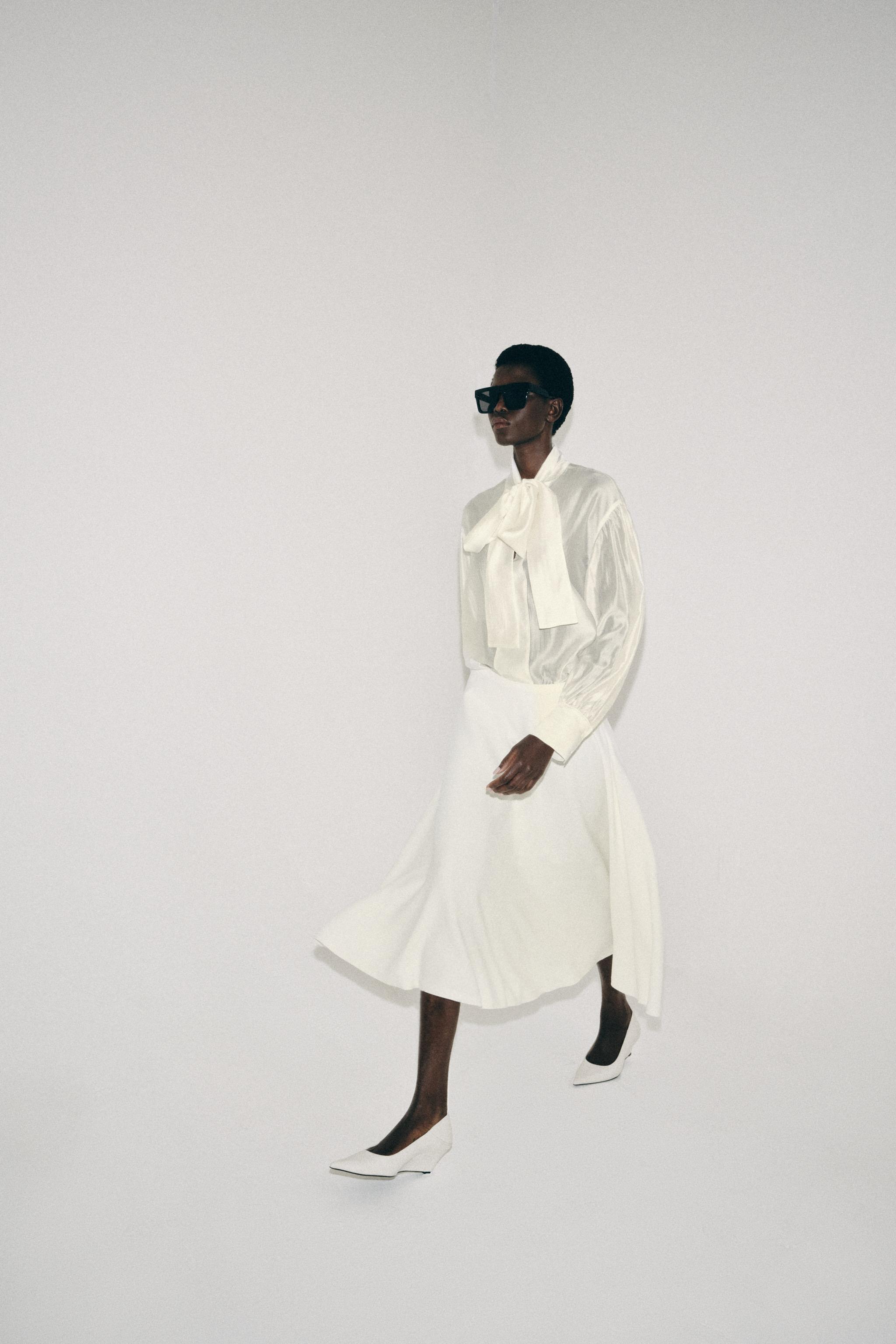 CHEMISE SATINÉE À NŒUDS ZW COLLECTION