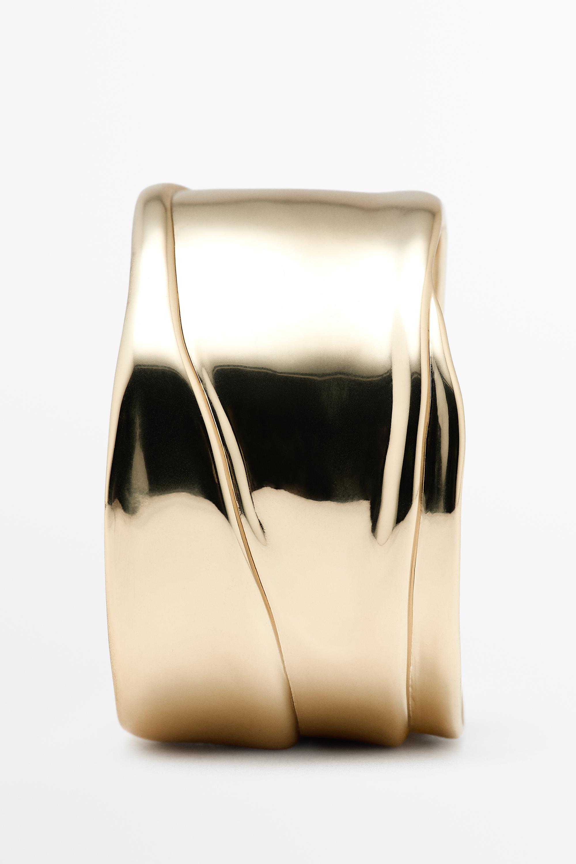 Draped wide bracelet