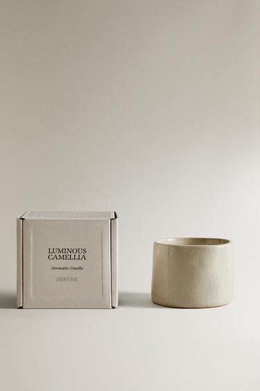 Zara (150 G) LUMINOUS CAMELLIA SCENTED CANDLE - Light pink