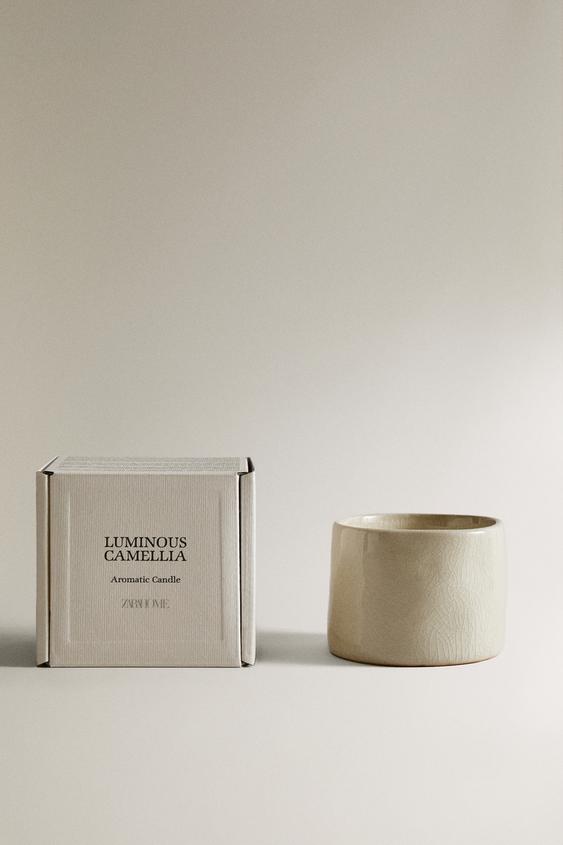 (150 G) VELA AROMÁTICA LUMINOUS CAMELLIA - Rosa-claro da Zara - Imagem 0