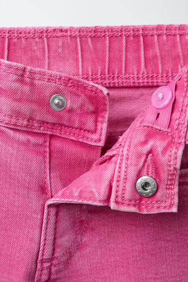 JUPE-CULOTTE EN SERGÉ - Rose de Zara - Image 2