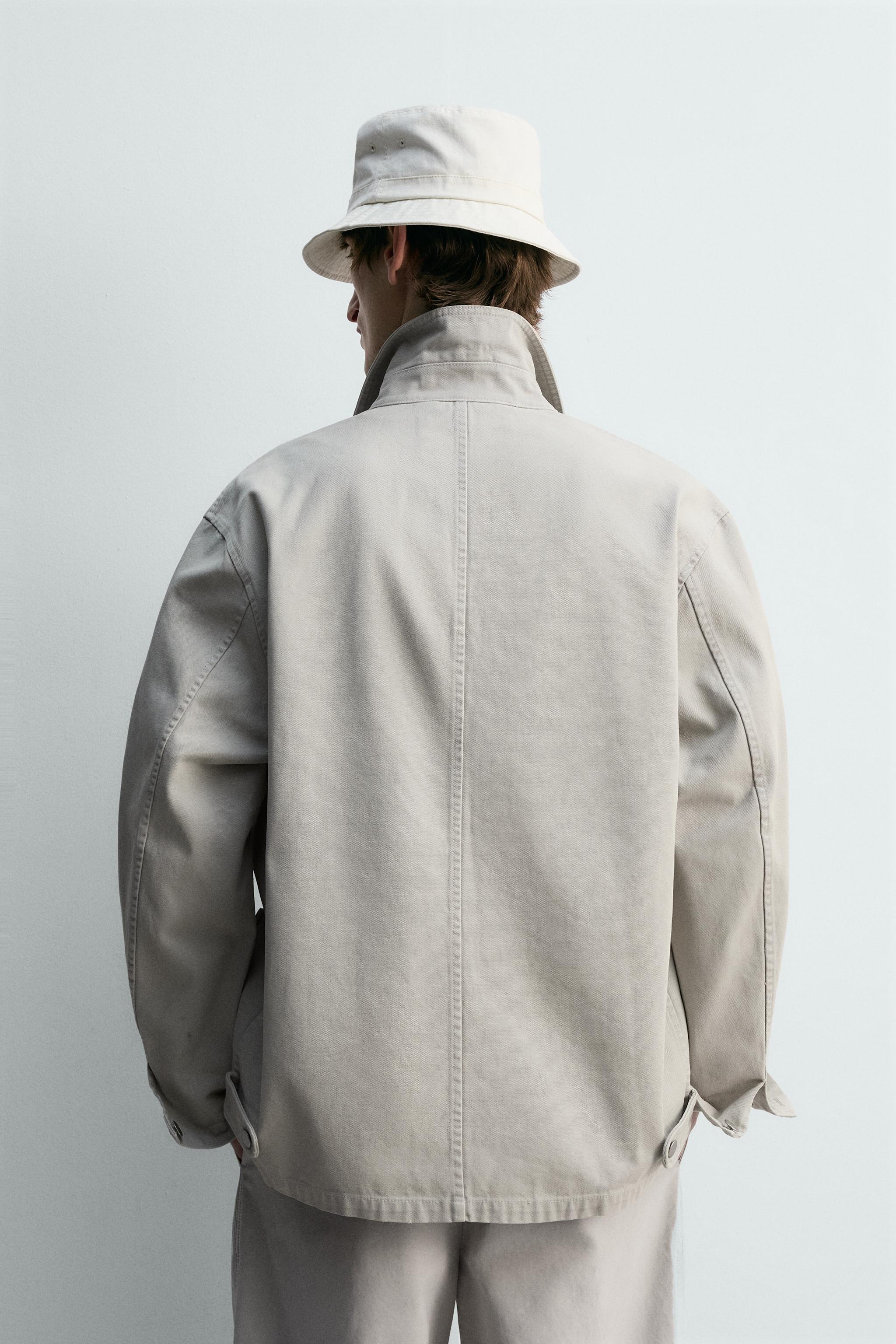BLOUSON RELAXED FIT EFFET DÉLAVÉ AVEC POCHES