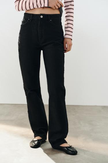 Джинсы TRF SLIM FIT COMFORT С ВЫСОКОЙ ПОСАДКОЙ — ЧЕРНЫЙ от Zara