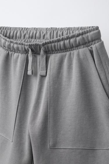 ENSEMBLE T-SHIRT ET BERMUDA INTERLOCK - Gris chiné de Zara - Image 6