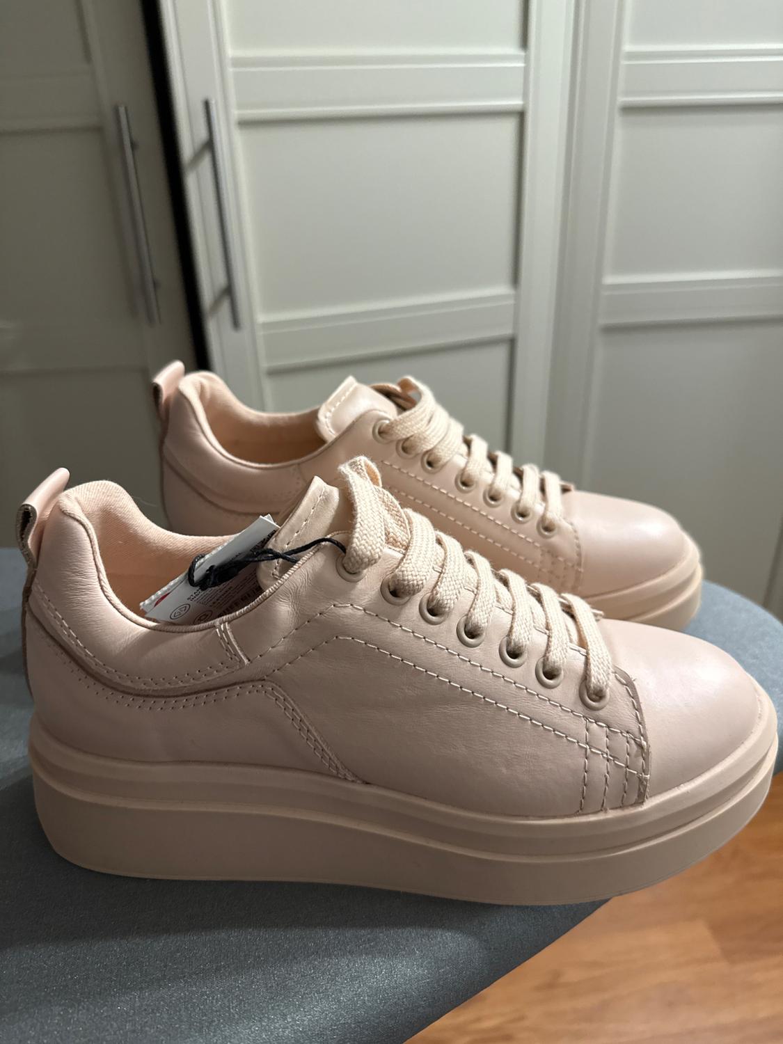 LEATHER PLATFORM SNEAKERS - Image 2