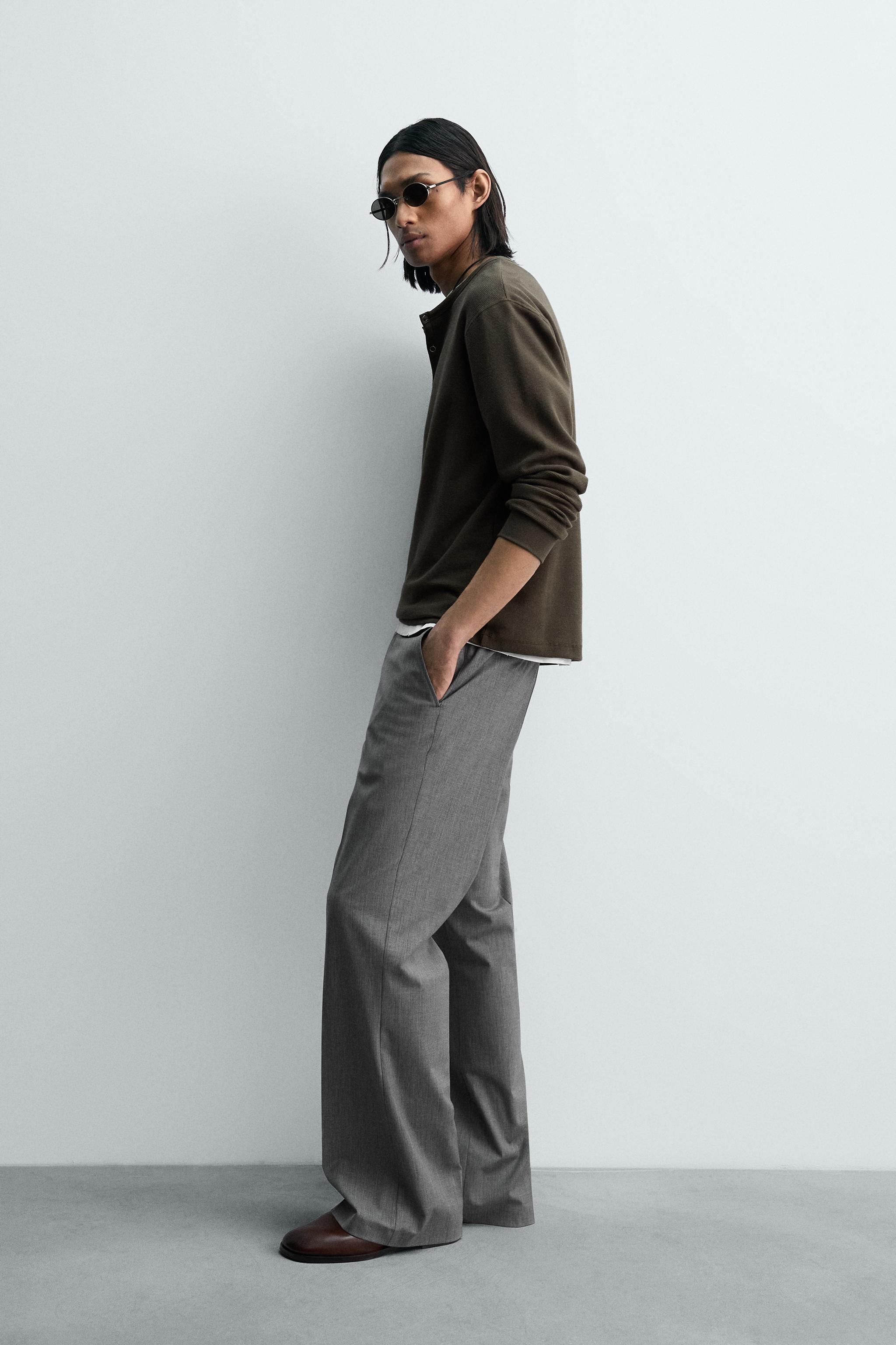 WAFFLE KNIT HENLEY SHIRT