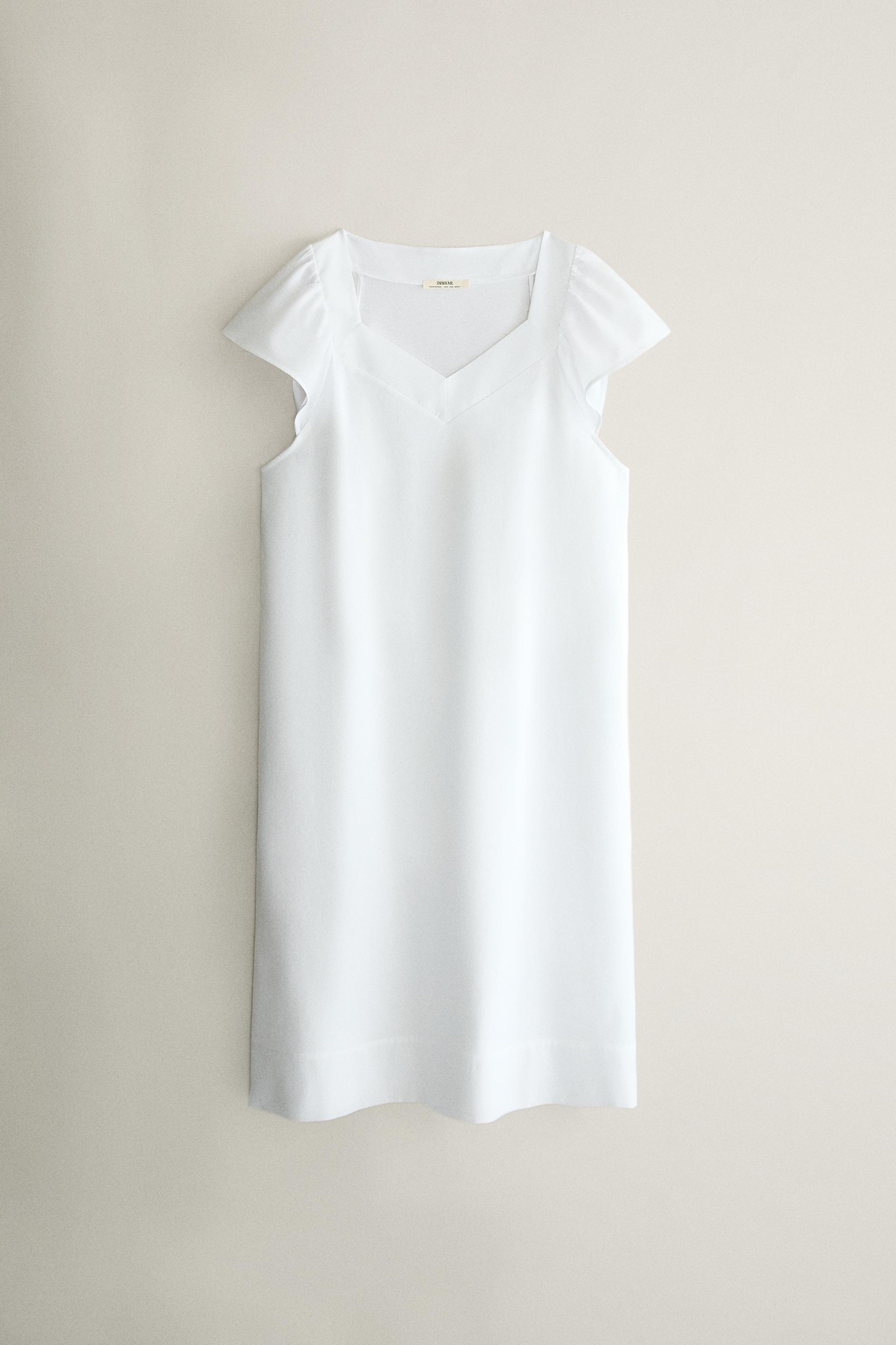 Chemise de nuit manches courtes col V