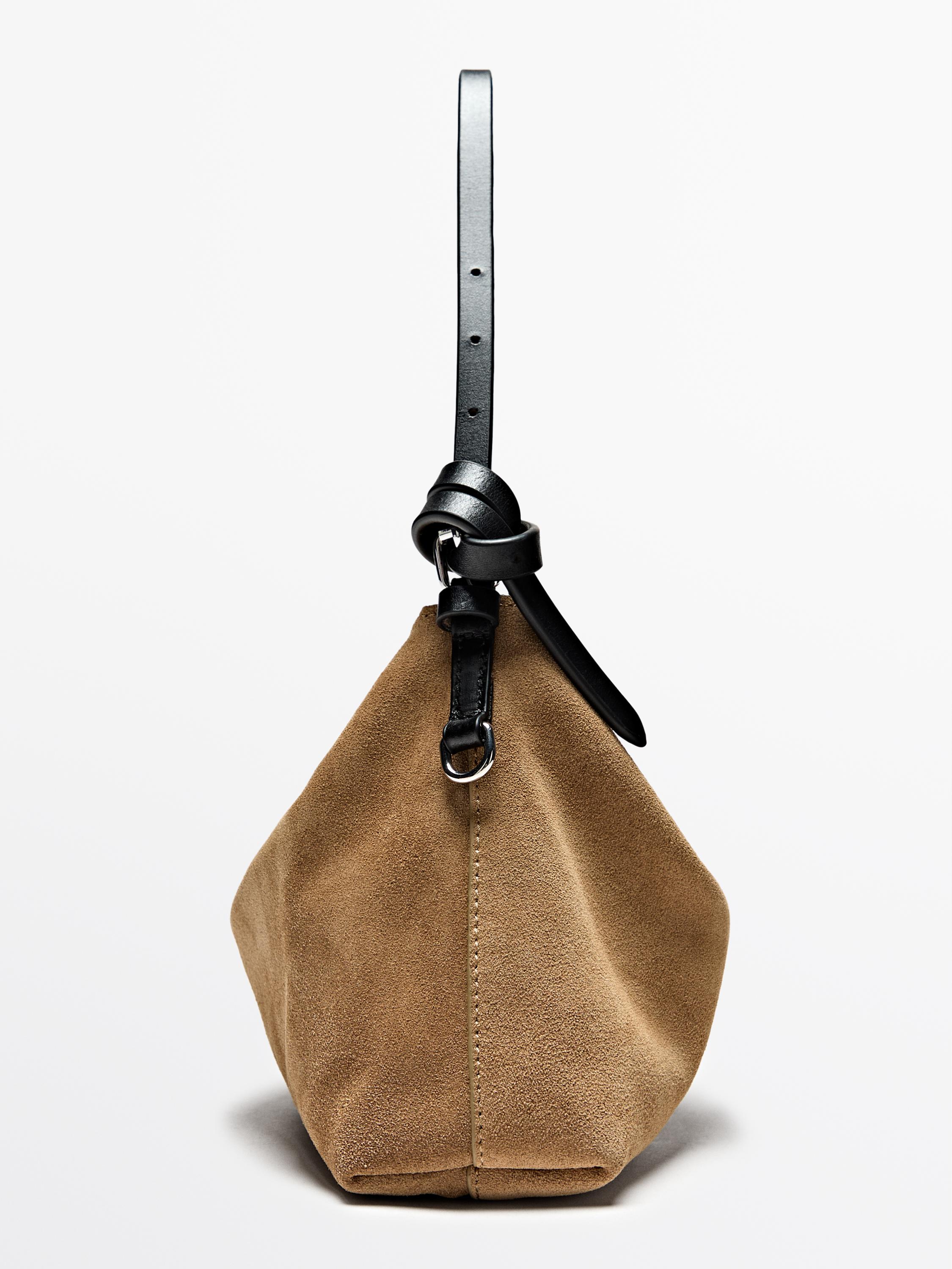 Petit sac en croûte de cuir