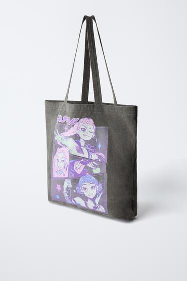 KPOP DEMON HUNTERS™ NETFLIX © TOTE BAG - Black by Zara - Image 1