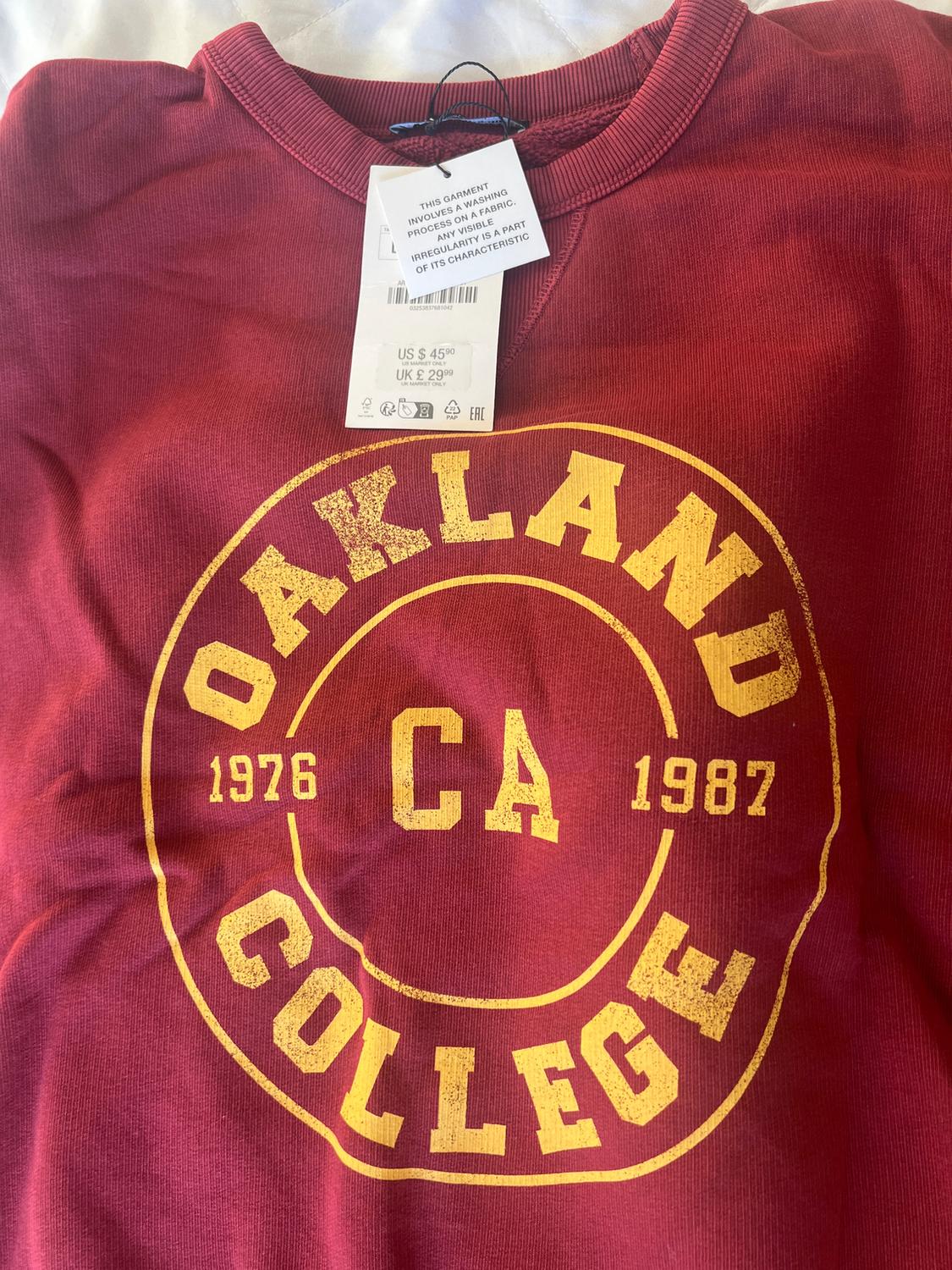 FADED VARSITY SWEATSHIRT - Image 2