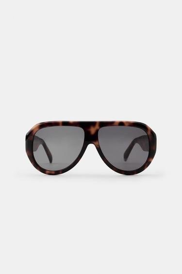 GAFAS DE SOL ESTILO AVIADOR - Marrón de Zara