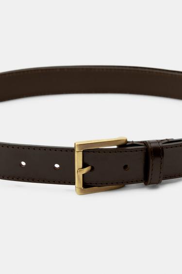 CEINTURE EXTRA LONGUE 100% CUIR - Marron de Zara - Image 2