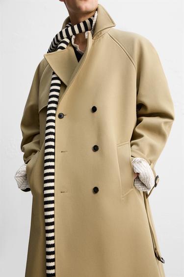 LIMITED EDITION RELAXED FIT TRENCH COAT - camel by Zara - Image 8