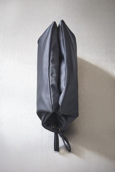 SATEEN OBJECT HOLDER WASH BAG - Navy Blue by Zara - Image 5