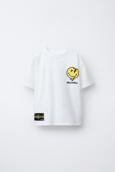 Zara SMILEYWORLD ® PRINTED T-SHIRT - Oyster-white