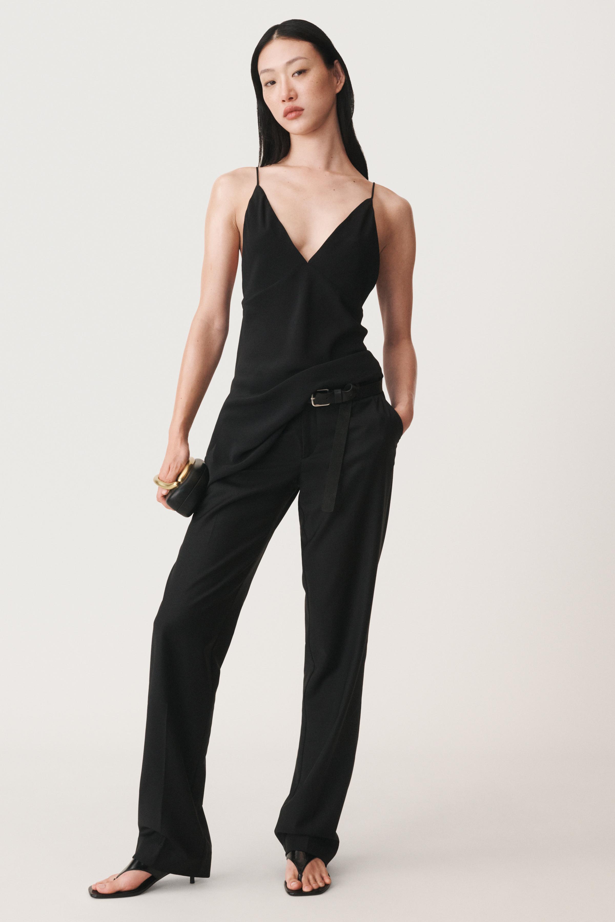 100% SILK TOP WITH OPENING 50TH ANNIVERSARY - Black | ZARA