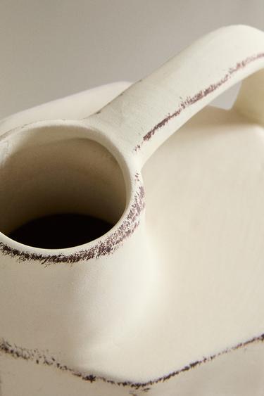 VASE CÉRAMIQUE ANSE - Écru de Zara - Image 2