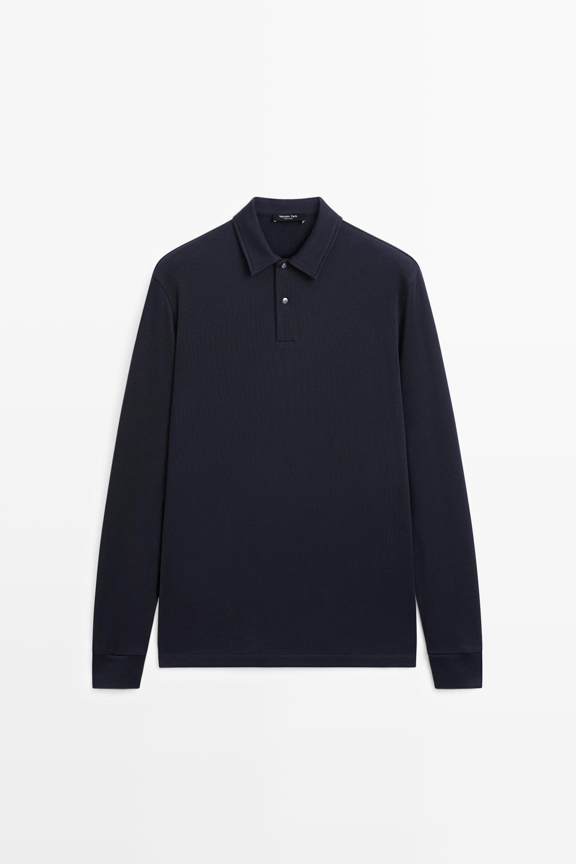 Polo manches longues 100 % coton