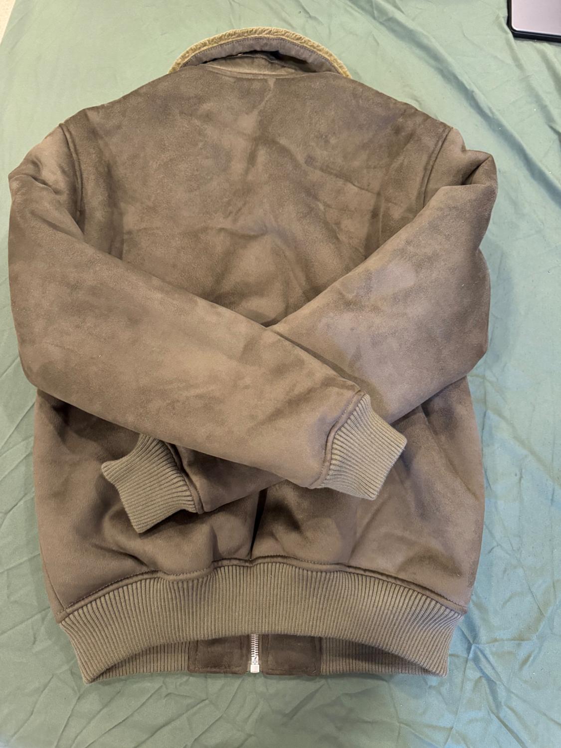 FAUX SUEDE CONTRAST JACKET - Image 2