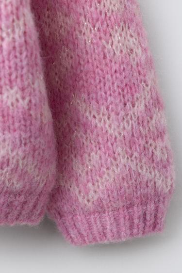 JACQUARD KNIT JUMPER - Pink by Zara - Image 3