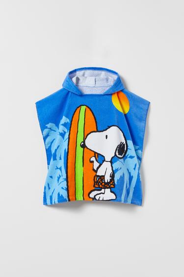 PONCHO TOALLA SNOOPY PEANUTS™ - Azul de Zara - Imagen 0