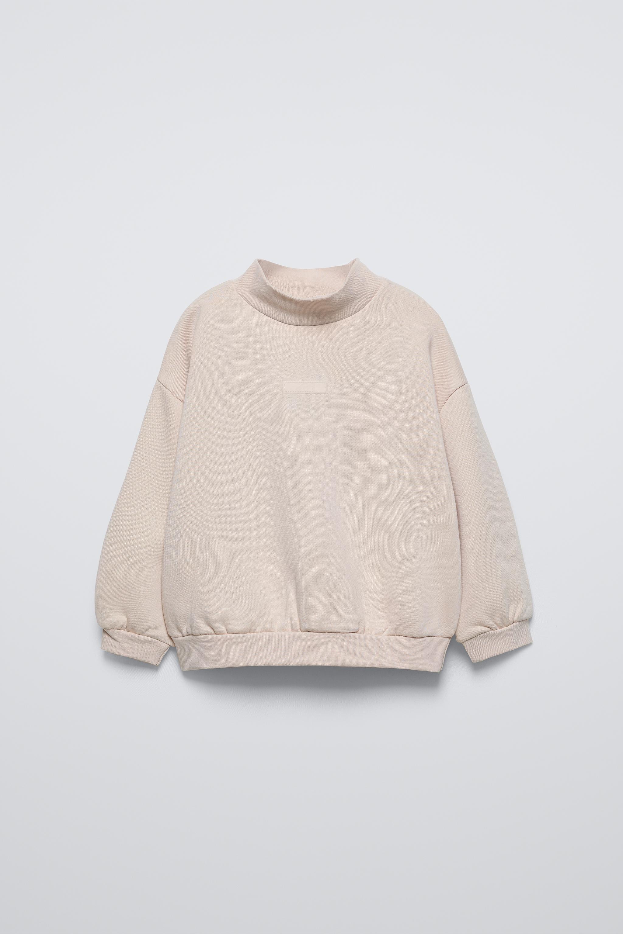 High neck sweatshirt zara sale