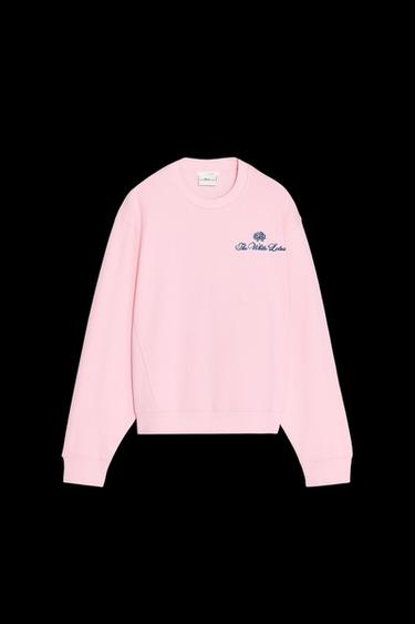 THE WHITE LOTUS PLUSH SWEATSHIRT - Pink by Zara - Image 0