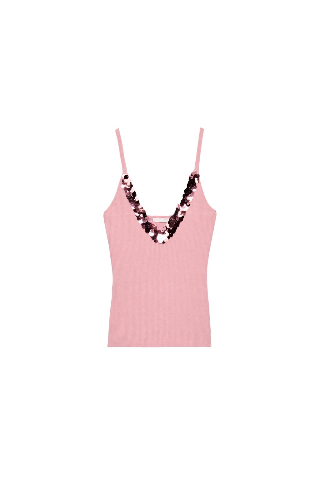 SEQUIN STRAP TOP - image 3