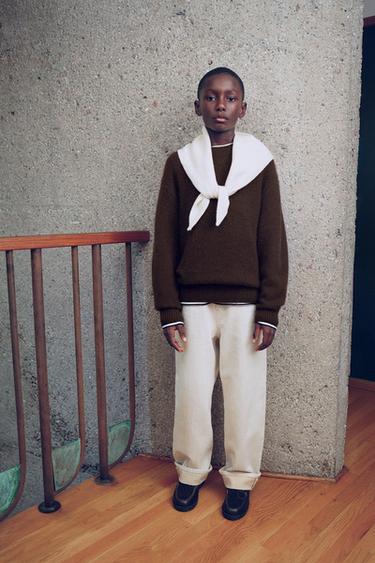 CASHMERE KNIT JUMPER - Brown by Zara