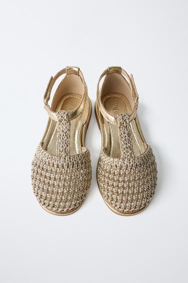 CHAUSSURES TRESSÉES - Or de Zara - Image 4