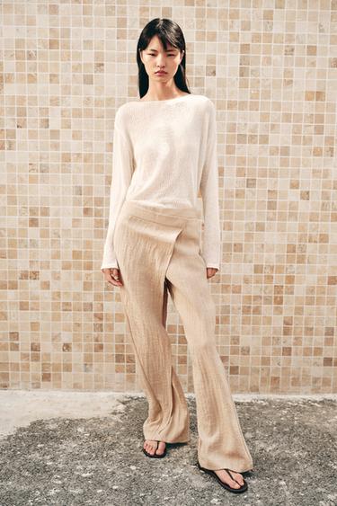 PANTALÓN PAREO ANCHO - Arena de Zara