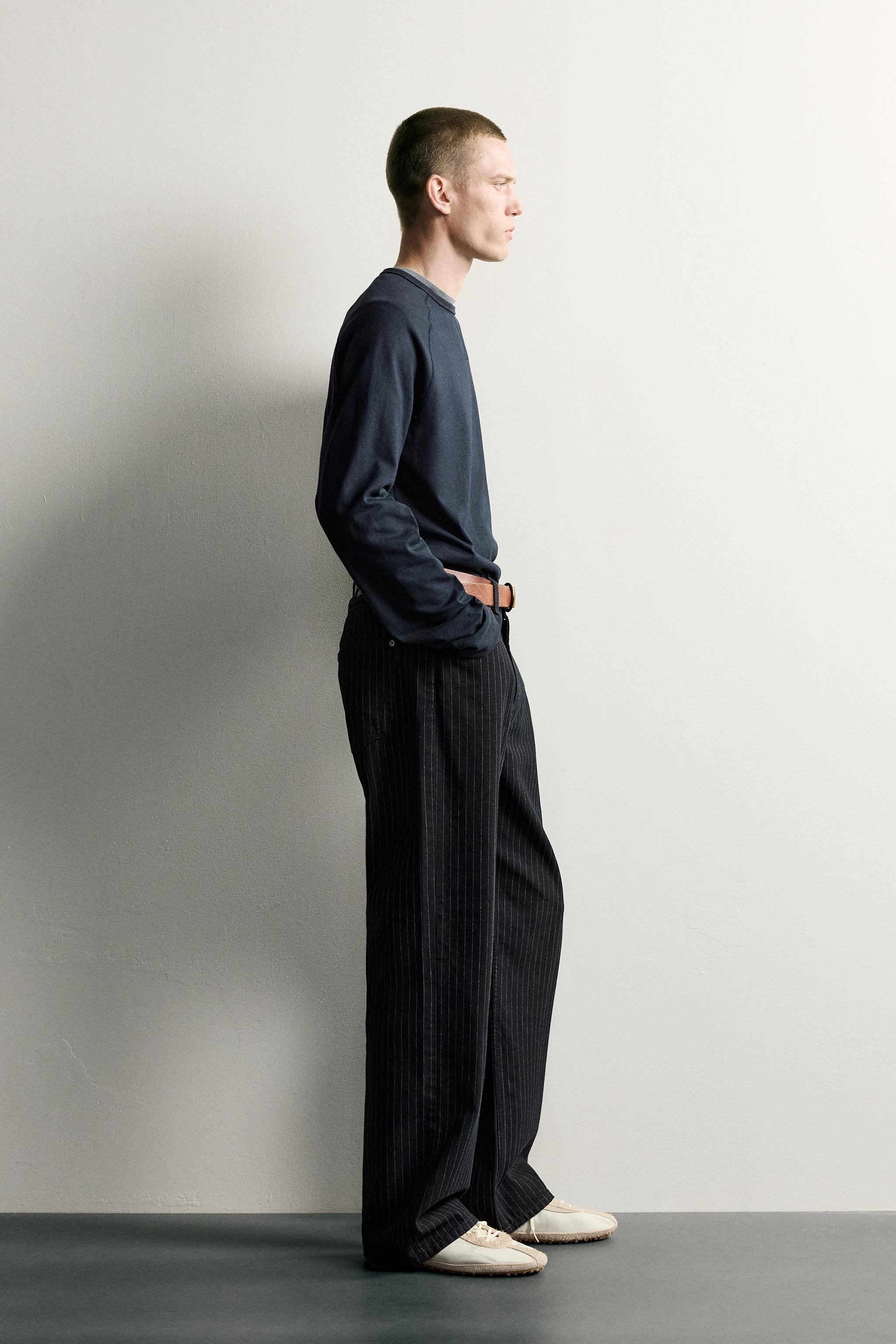 LOOSE-FIT PINSTRIPE JEANS - thumbnail 10