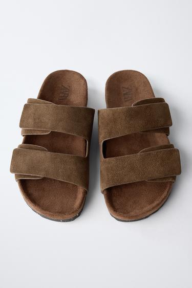 STORIESZ - SANDALES EN CUIR - Marron de Zara - Image 3