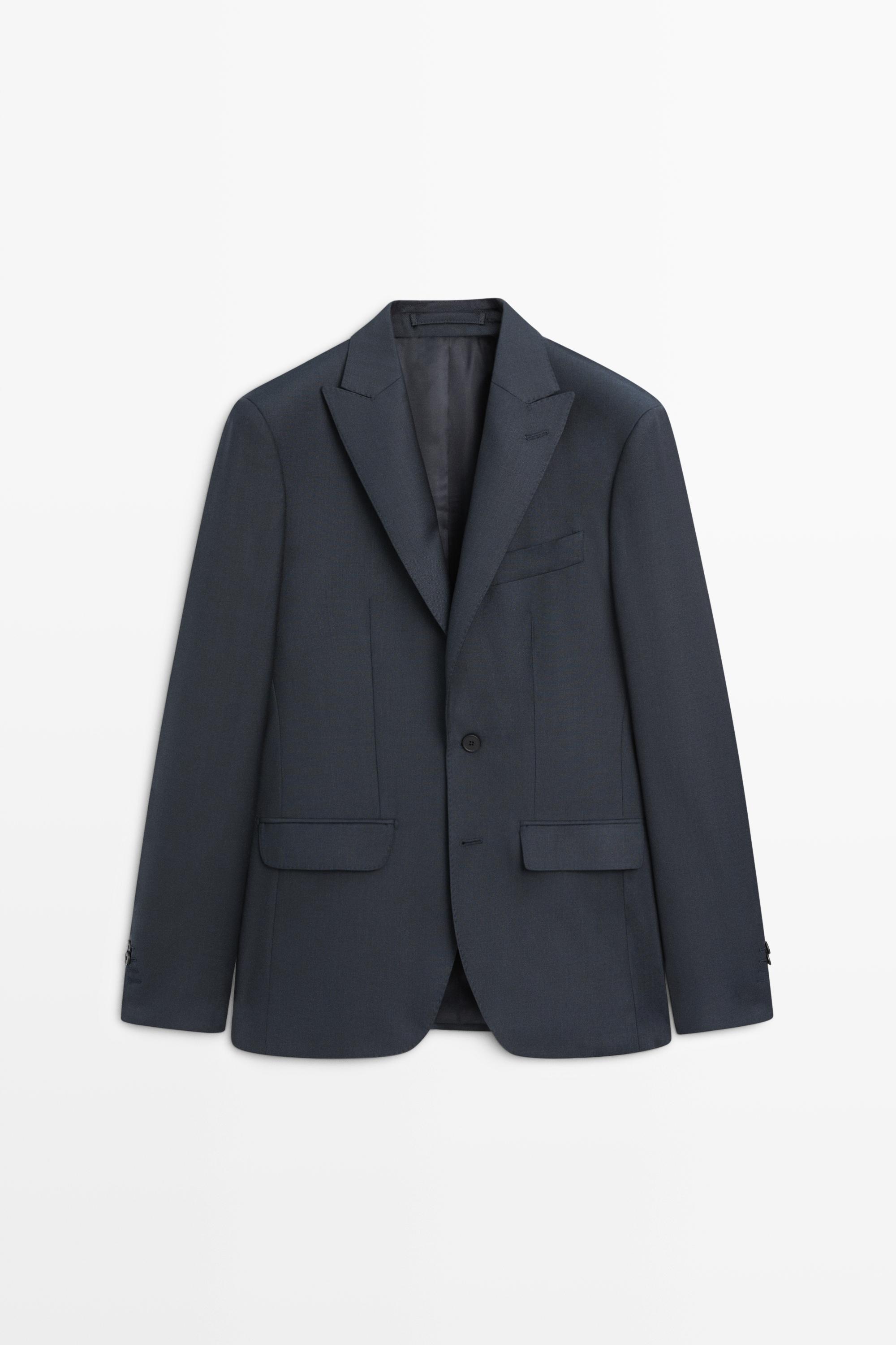 100% wool suit blazer