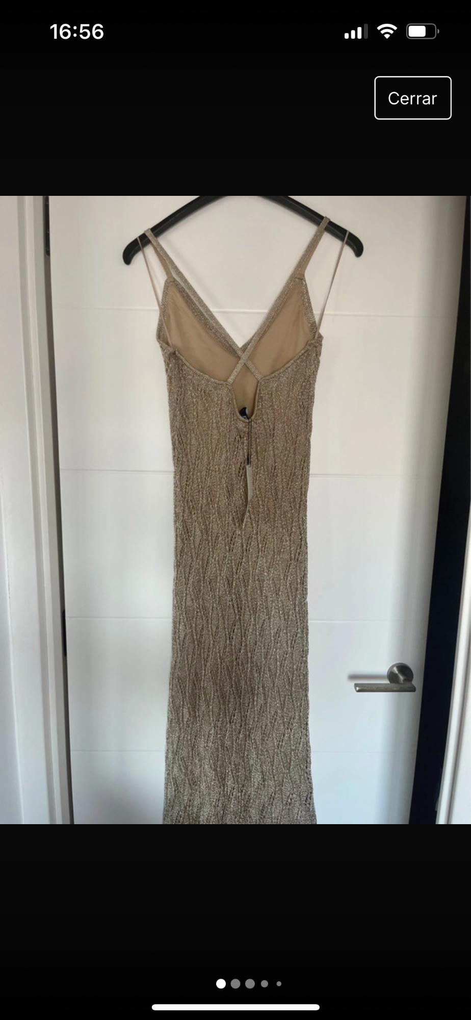 METALLIC THREAD KNIT DRESS - Image 2
