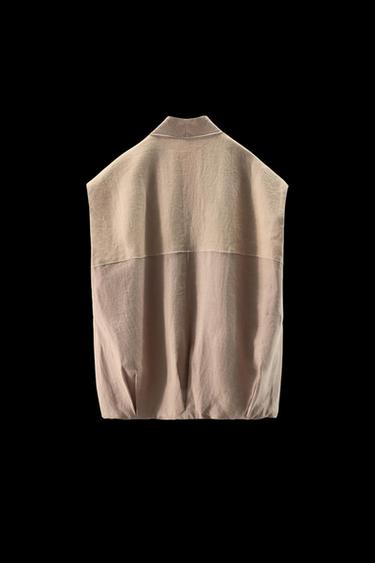 CHALECO COMBINADO LINO 100% LIMITED EDITION - Beige de Zara