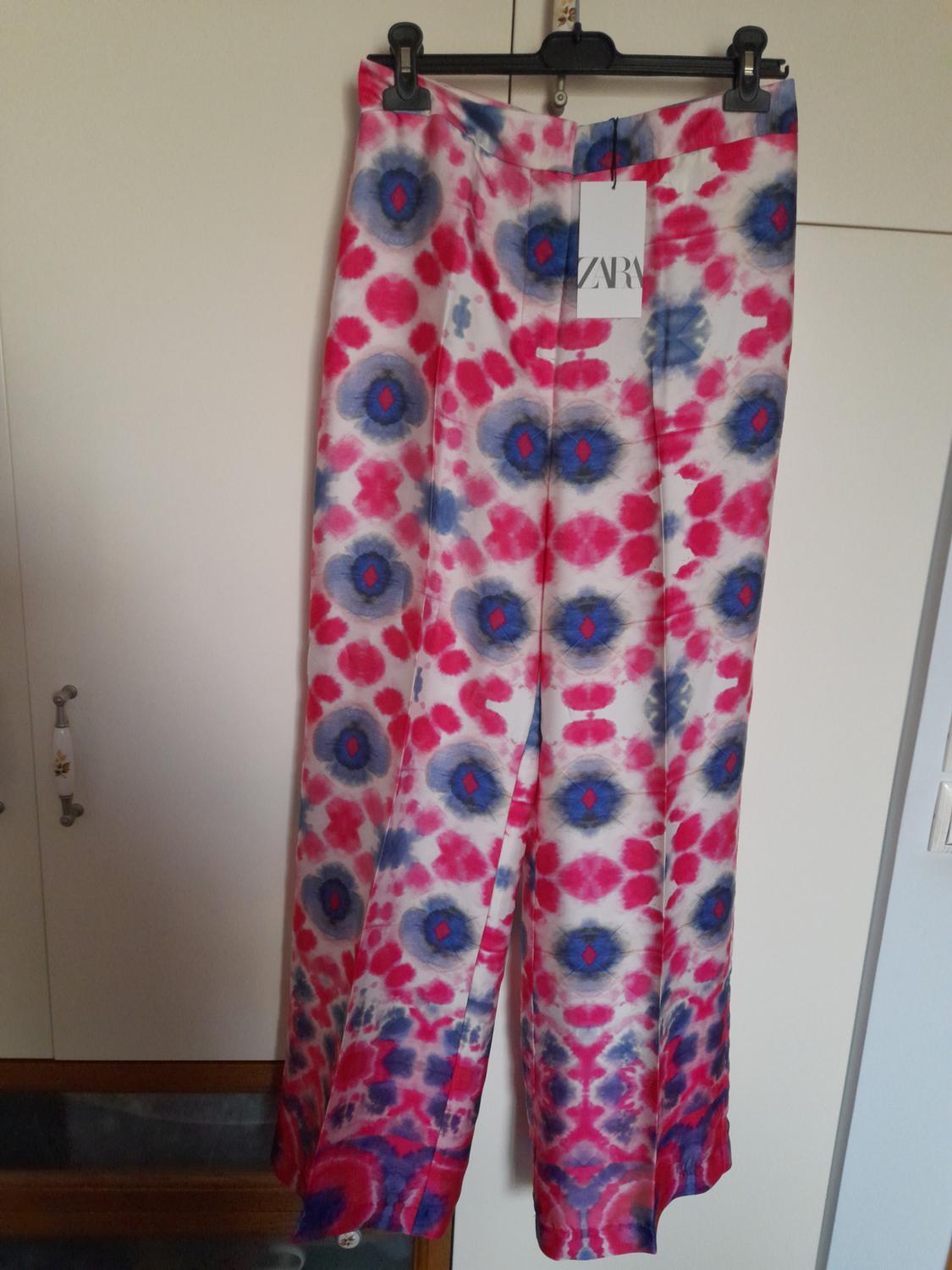PRINTED FLOWING TROUSERS