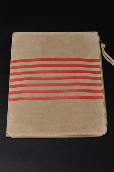 SOBRE DOCUMENTOS GAMUZA - Crudo / Rojo de Zara