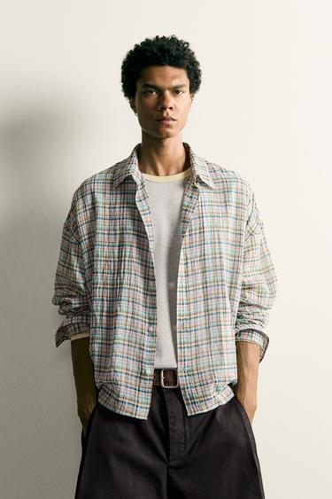 RELAXED FIT CHECK SHIRT - Multicoloured by Zara