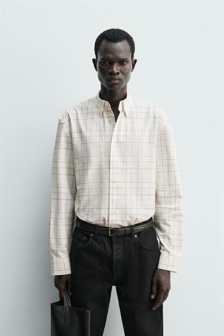 ZARA RELAXED FIT CHECK SHIRT