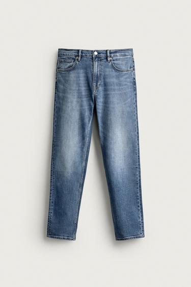 BASIC SLIM FIT JEANS - Mid-blue by Zara
