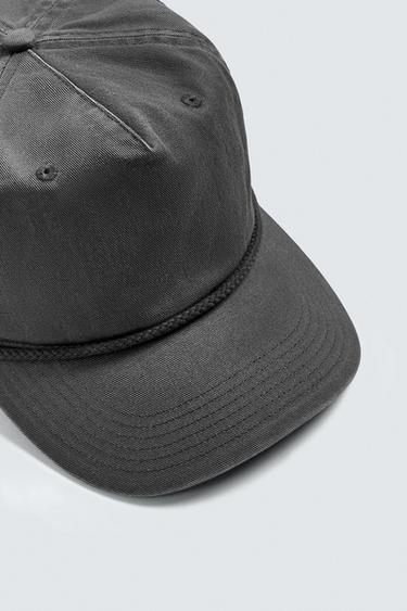 WASHED CORD CAP - Petrol blue by Zara