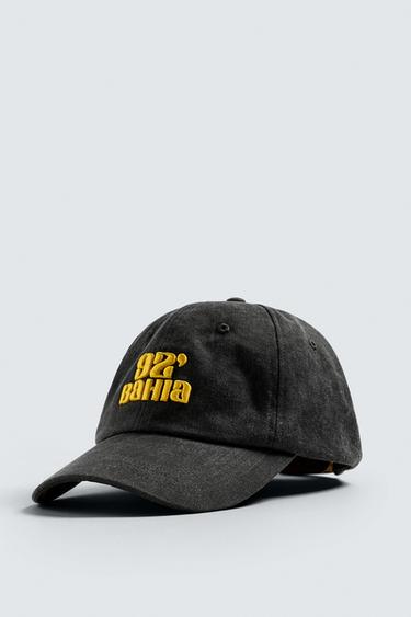 GORRA BORDADO CONTRASTE - Gris oscuro de Zara
